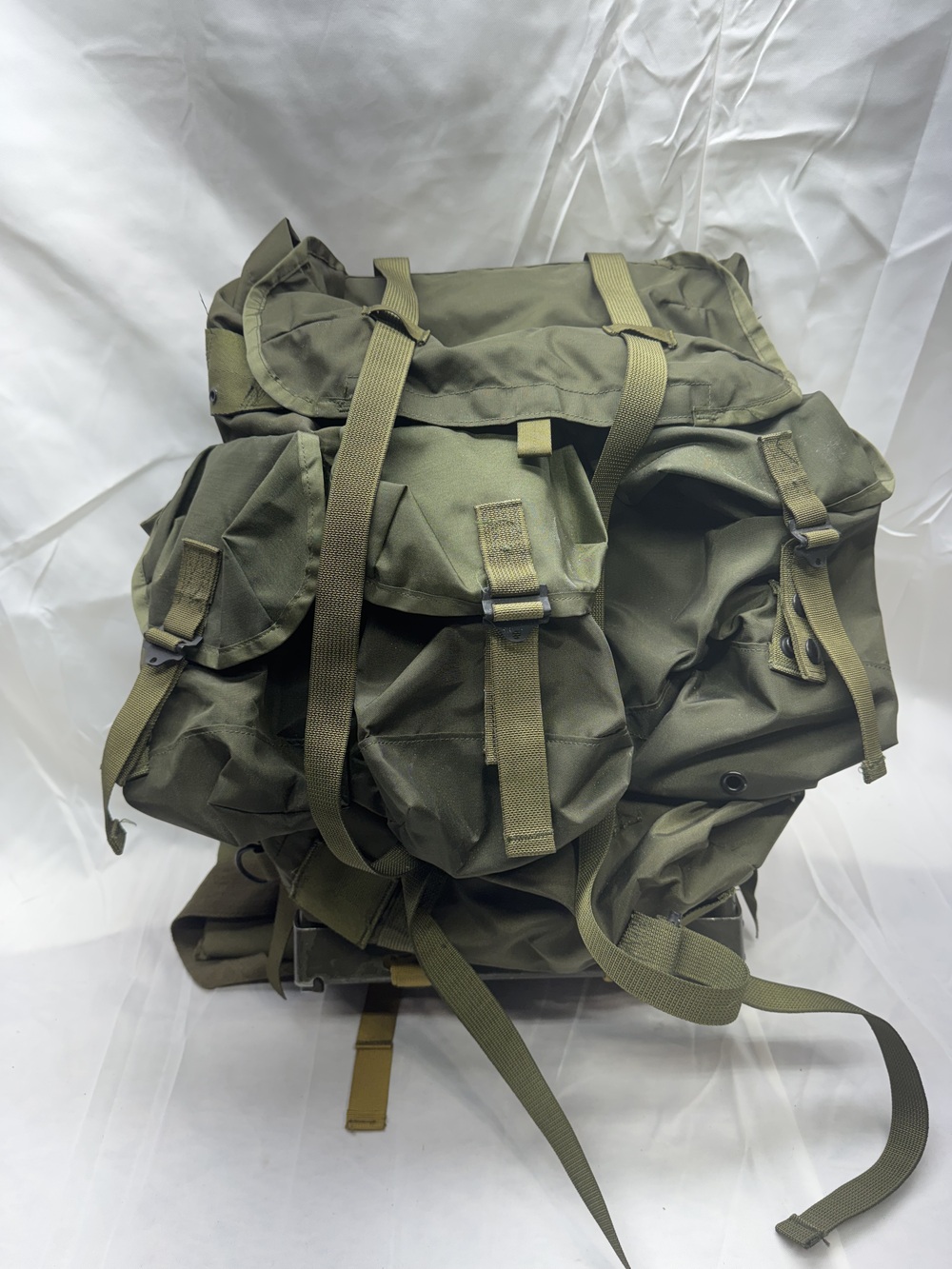 US Army ALICE LC-1 Large Combat Field Pack Military Green Backpack Frame Straps
